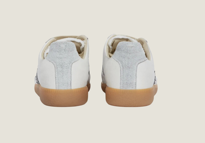 MM  Cotton Drill & Suede White / Black