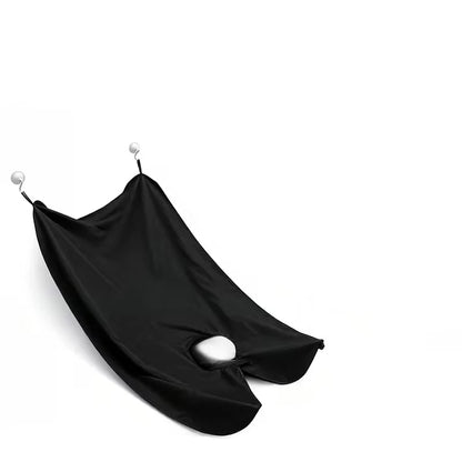 Men's shaving cape, beard bib, adult beard apron with cloth bag design, barber's cape set (including 2 hooks), Father's Day gift