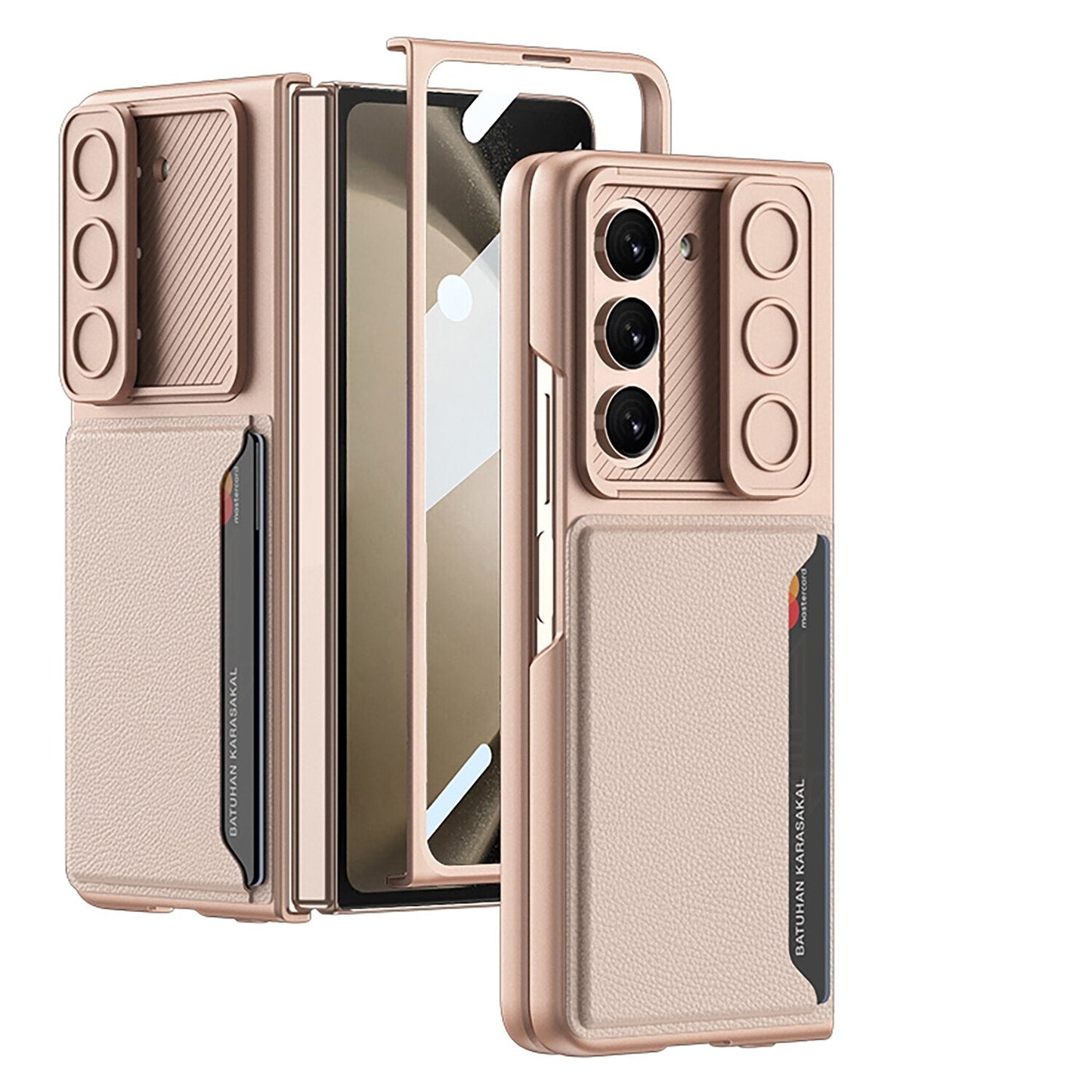 Ultrathin Matte Case with Card Holder For Samsung Galaxy Z Fold 5