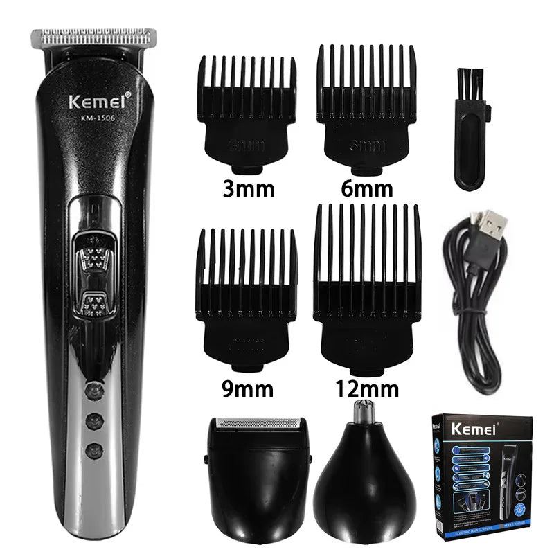 3 in 1 Electric Hair Clipper USB Charging Shaver